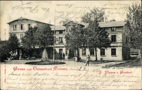 Postcard Baltic resort Dahme in Holstein, F. Mumm&#39;s Gasthof
