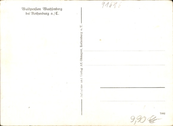 Postcard Neusitz in Middle Franconia, Waldpension Wachsenberg