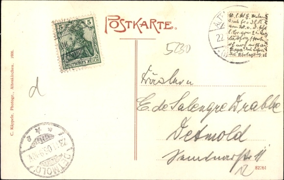 Postcard Altenkirchen im Westerwald, panorama of the place