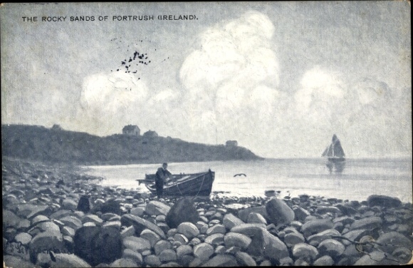 Postcard Portrush County Antrim Northern Ireland, Rocky Sands