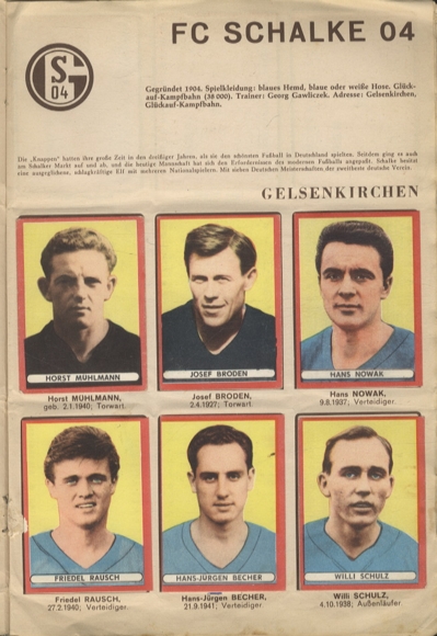 Football album collector's picture album Otto Sicker Verlag, Wiesbaden 1963/64