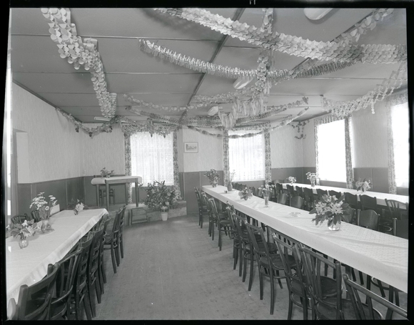 5 Zelluloid Negative Garlstedt Osterholz Scharmbeck Niedersachsen, Wiese, Festsaal, Gaststätte
