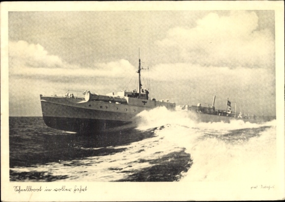 Ak Deutsches Kriegsschiff, S 18, Schnellboot, Kriegsmarine