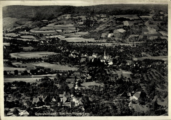 Postcard Untersteinbach Pfedelbach in Württemberg, aerial photograph