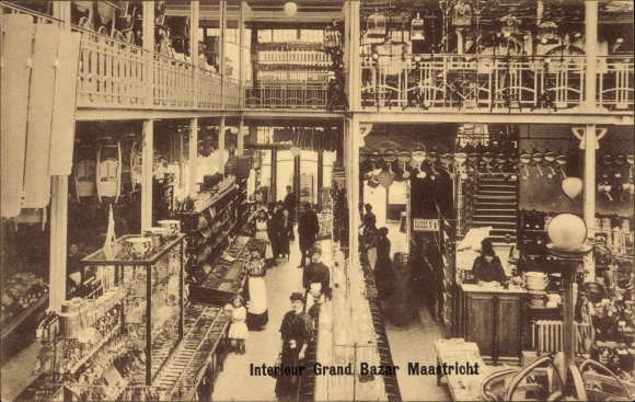 Postcard Maastricht Limburg Netherlands, interior Grand Bazar