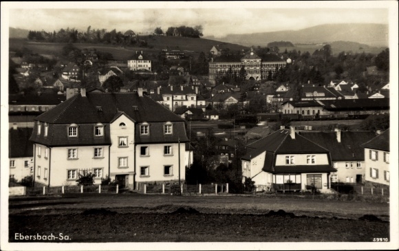 PC Ebersbach Neugersdorf in Saxony, partial view of the place