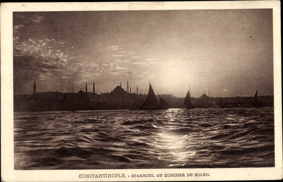 KP Constantinople Istanbul Türkiye, Stambuł o zachodzie słońca