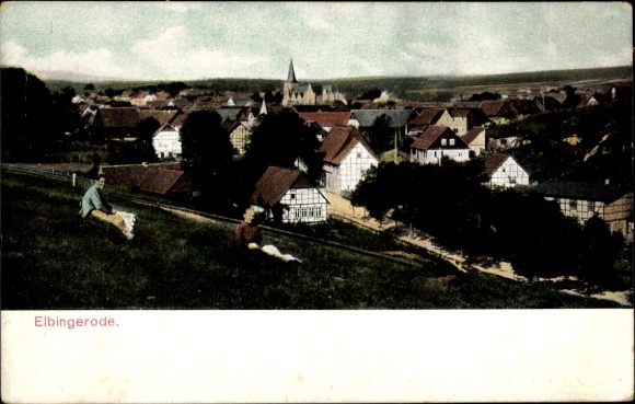 Postcard Elbingerode Oberharz am Brocken, panorama