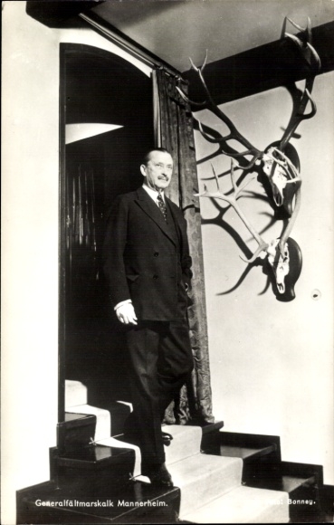 Postcard Carl Gustaf Emil Mannerheim, President of Finland