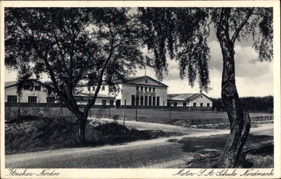 Postcard Nordoe Breitenburg in Schleswig Holstein, Motor SA School Nordmark