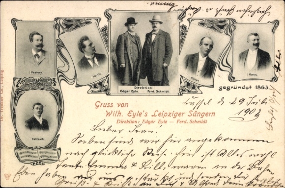 Ak Leipzig in Sachsen, Wilhelm Eyles Leipziger Sänger