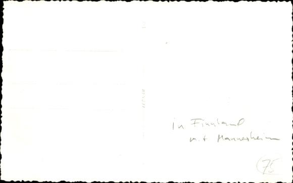 Photo Postcard Finland, Führer and Reich Chancellor Adolf Hitler, Carl Gustaf Emil Mannerheim