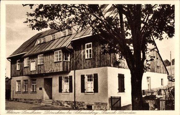 Postcard Dönschten Dippoldiswalde in the Ore Mountains, Wettin country home