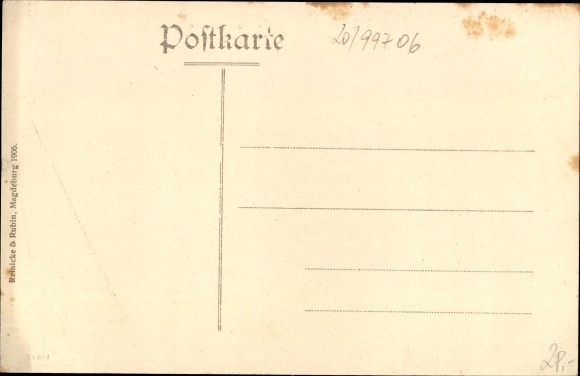 Postcard Sondershausen in the Kyffhäuser district of Thuringia, Gartenstrasse