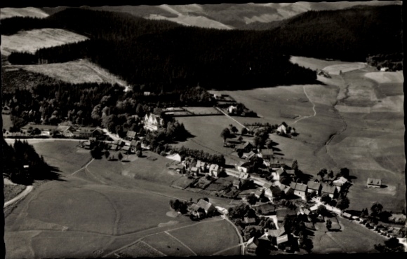 Postcard Buntenbock Clausthal Zellerfeld Oberharz, aerial photograph