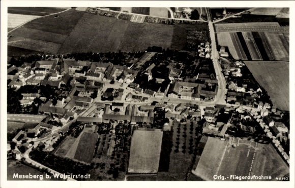 KP Meseberg koło Wolmirstedt, zdjęcie lotnicze Meseberg, Wolmirstedt, oryginalna fotografia, 1939