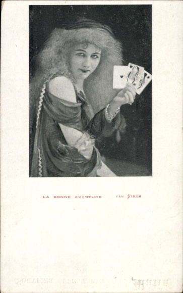 Postcard portrait of a Fortune Teller