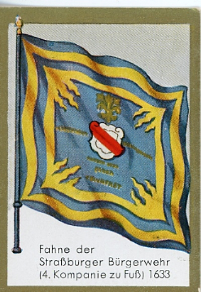 Collective image historical flags Image 93, flag of the Strasbourg militia 1633