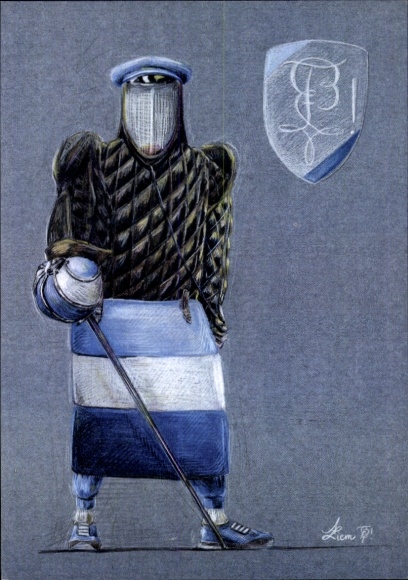 Studentika Artist Postcard Liem, Alexander, The Second Bavariae, Corps Bavaria, Erlangen, Coat of Arms