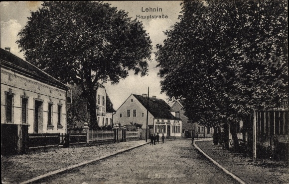 Postcard Kloster Lehnin in der Mark, main street