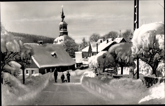 PC Carlsfeld Eibenstock in the Ore Mountains, winter view