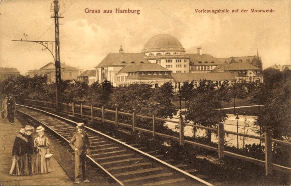 Postcard Hamburg Eimsbüttel Rotherbaum, Moorweide, lecture hall
