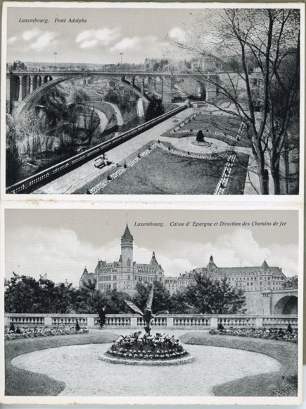 10 old PCs Luxembourg Luxembourg Belgium, together in the matching booklet, various views