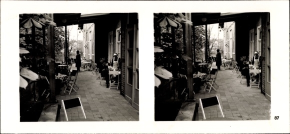 Stereo Raumbild Foto "Die NS Musterbetriebe", III 87, Nr. 397, IG Farbenindustrie AG Werk Aken