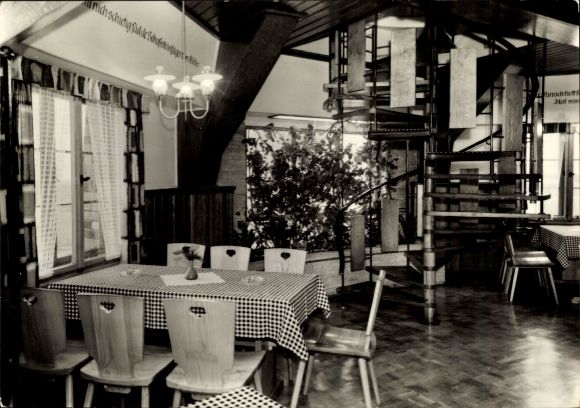 Postcard Groß Stieten in Mecklenburg, VEG animal breeding, Mecklenburger Mühle restaurant, Mühlenstube