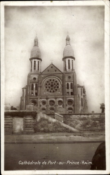 Postcard Port au Prince Haiti, Cathedral