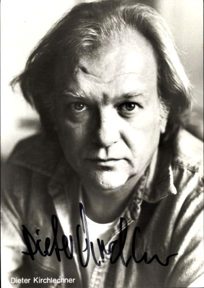 Postcard actor Dieter Kirchlechner, portrait, autograph