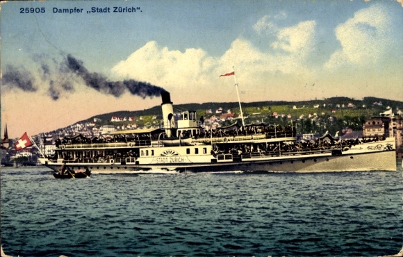 Ak-stoombootstad Zürich, Meer van Zürich