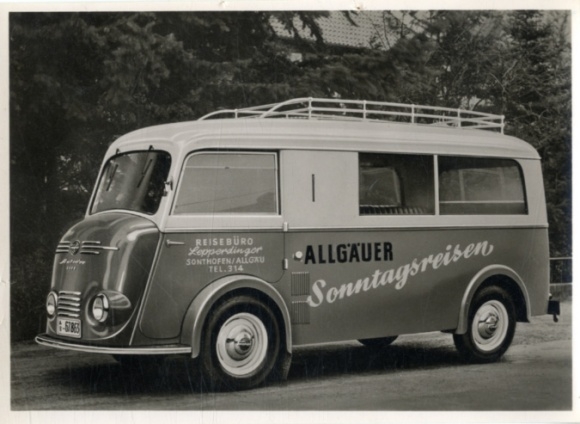 Photo vehicle company Vidal Harburg, Tempo-Matador 1400, omnibus 8-11 seats, Allgäu Sunday trips