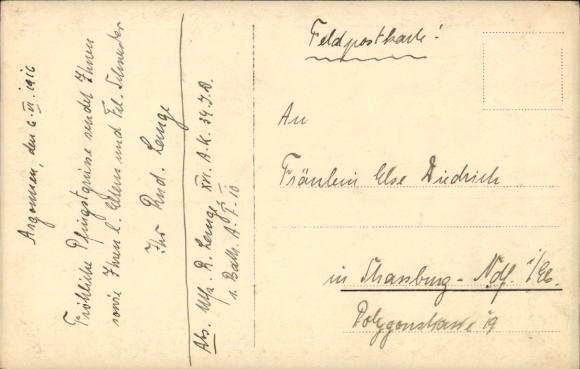 Photo Postcard Congratulations Pentecost, Pentecost greetings from the Argonne, I WK