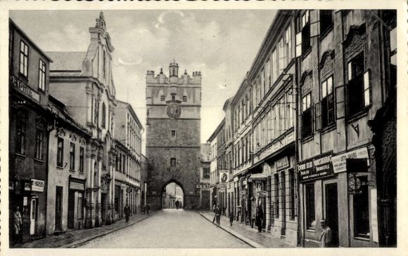Ak Jihlava Iglau Region Hochland, Frauengasse, Frauentor