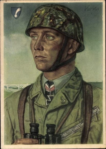 Artist PC Willrich, Wolfgang, Major Koch, paratroopers, VDA school collection 1940