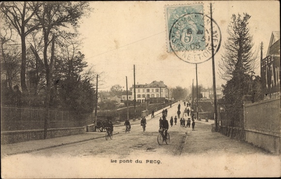 Postcard Le Pecq Yvelines, Le Pont