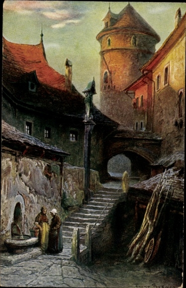 KP Senftenberg w Dolnych Łużycach, wieczór, Franz Bukacz
