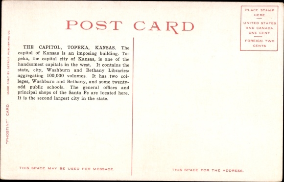 Ak Topeka Kansas VS, Capitool