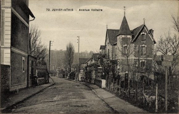 CPA Juvisy Athis Essonne, Avenue Voltaire
