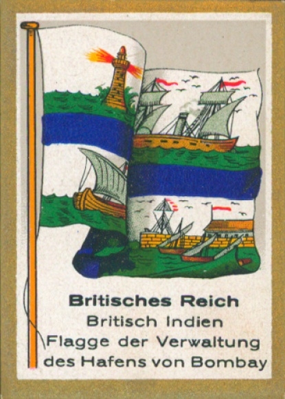 Collection picture Bulgaria flag pictures No. 366, British India, flag of the administration of the port of Bombay