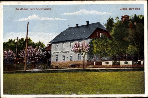 Postcard Dippoldiswalde in Saxony, Inn zum Steinbruch