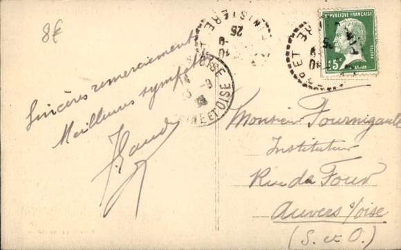Postcard Fouesnant Finistère, manor house of Chef du Bois