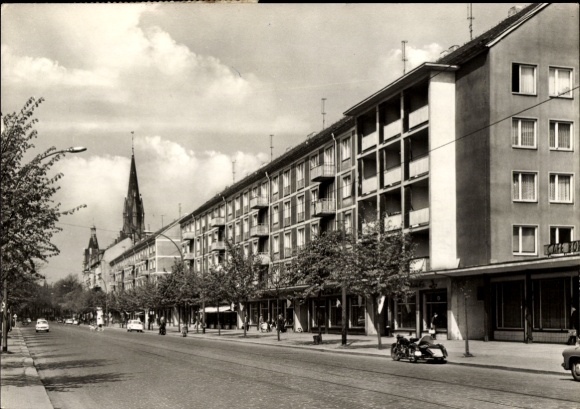 Ansichtkaart Dresden Striesen, Borsbergstrasse