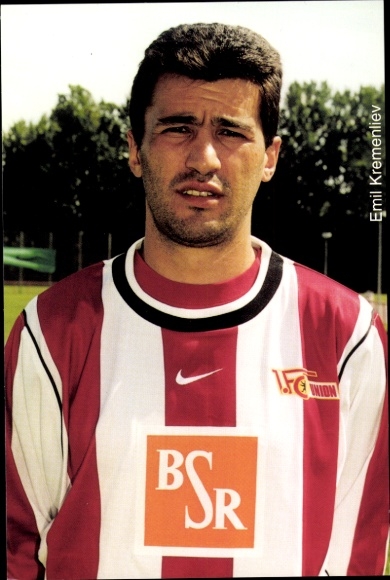 Autogrammkarte Emil Kremenliev, 1. FC Union, BSR, Nike, Autogramm