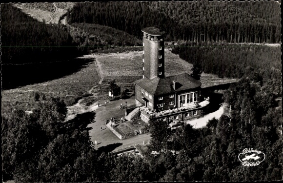 Postcard Kirchhundem in Sauerland, Hohe Bracht observation tower