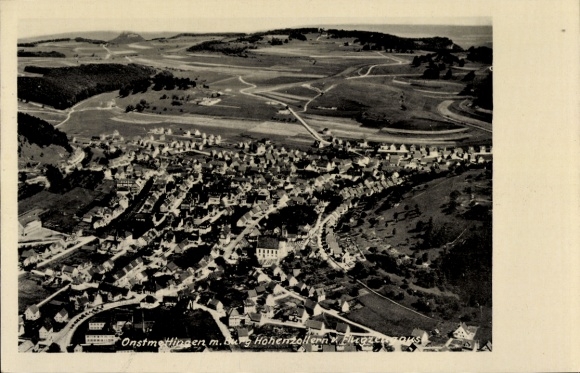 Ak Onstmettingen Albstadt in Baden Württemberg, Fliegeraufnahme