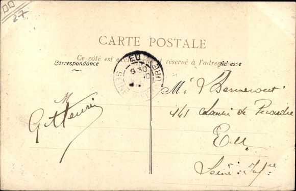Postcard Bourgtheroulde Eure, La Grande Rue, shops