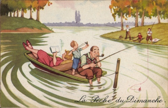 Ak La Peche du Dimanche, Humor