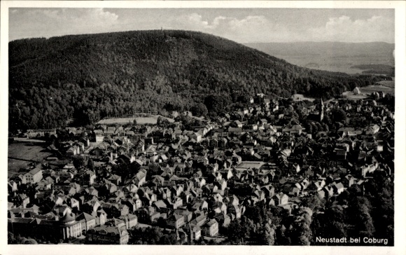 Ak Neustadt bei Coburg Oberfranken, Fliegeraufnahme